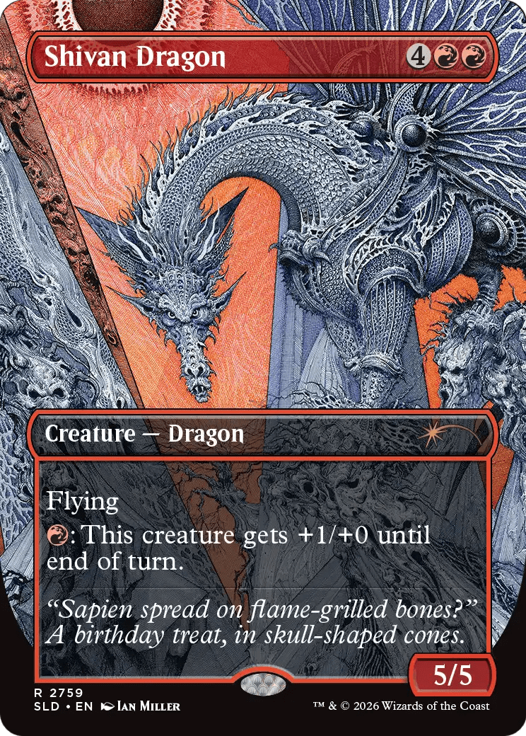 Shivan Dragon (2759) [Secret Lair Drop Series] MTG Single Magic: The Gathering  | Multizone: Comics And Games