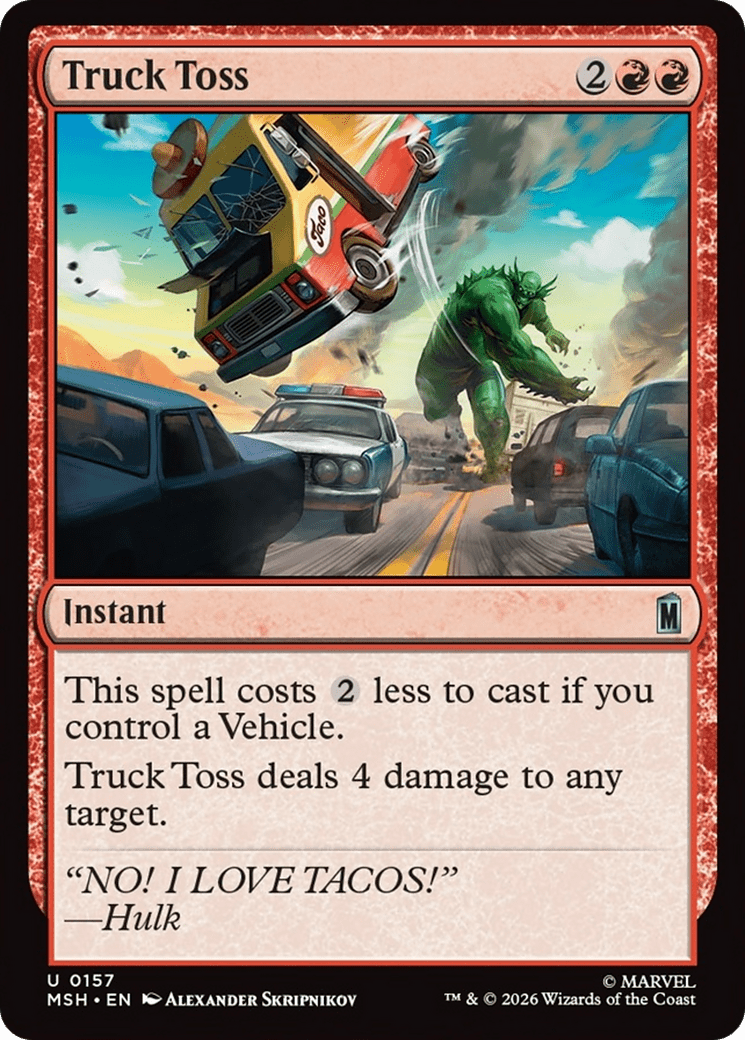 Truck Toss [Marvel Super Heroes] MTG Single Magic: The Gathering  | Multizone: Comics And Games