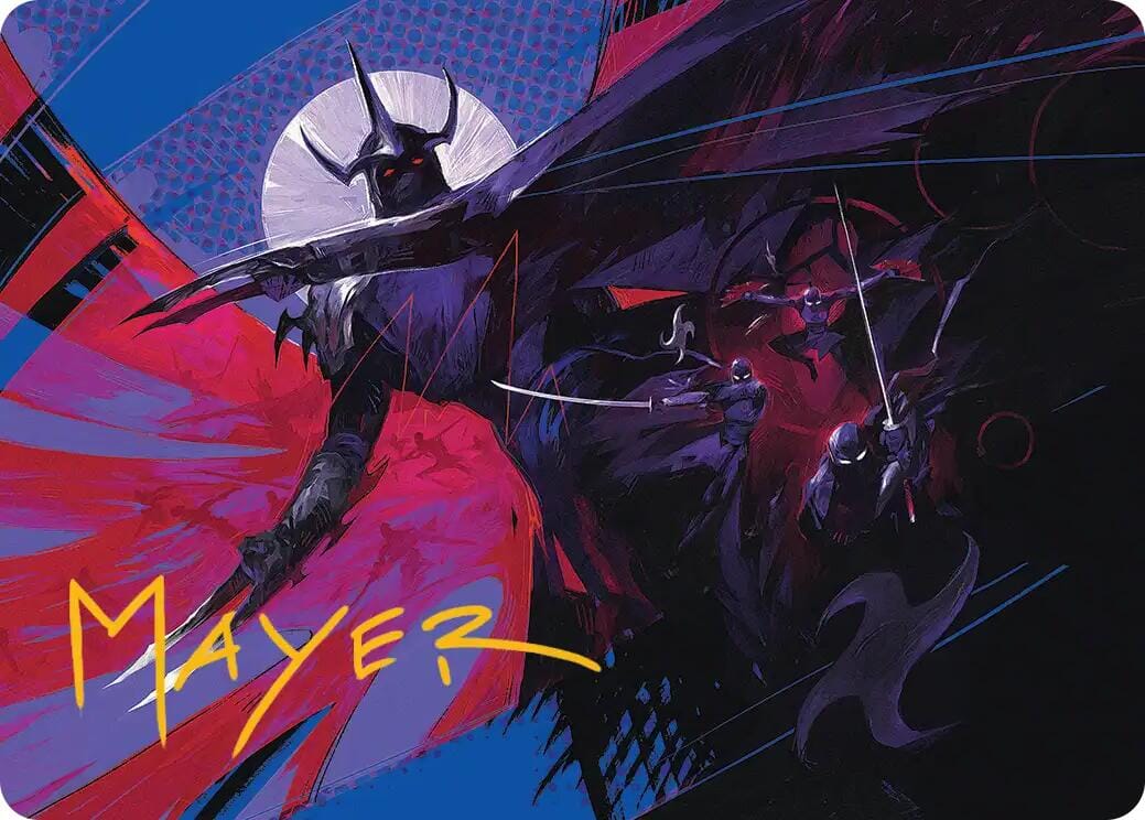 Shredder's Technique Art Card (Gold-Stamped Signature) [Teenage Mutant Ninja Turtles Art Series] MTG Single Magic: The Gathering  | Multizone: Comics And Games