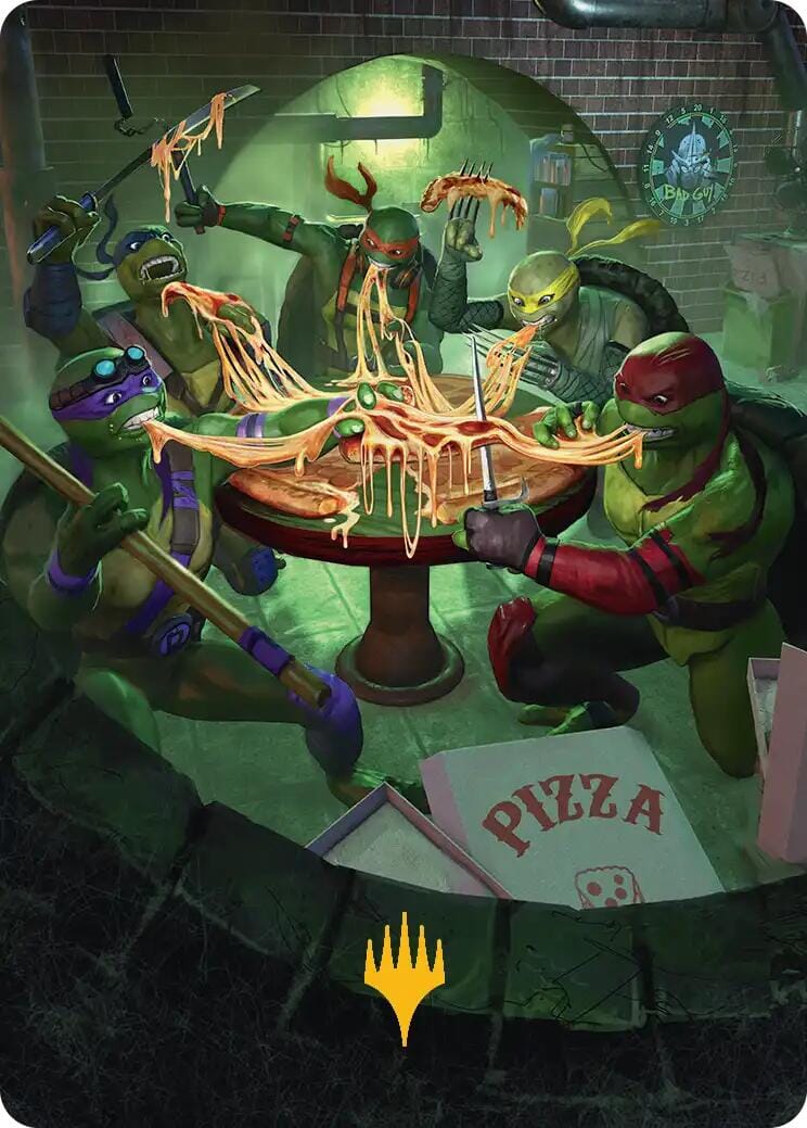 Food Chain Art Card (Gold-Stamped) [Teenage Mutant Ninja Turtles Art Series] MTG Single Magic: The Gathering  | Multizone: Comics And Games
