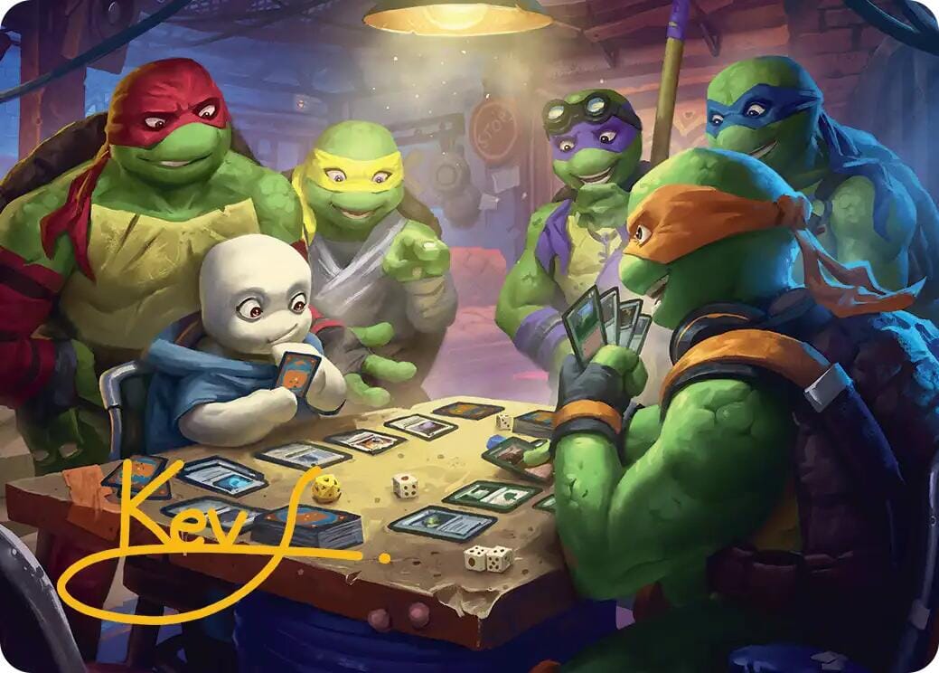 Lessons from Life Art Card (Gold-Stamped Signature) [Teenage Mutant Ninja Turtles Art Series] MTG Single Magic: The Gathering  | Multizone: Comics And Games