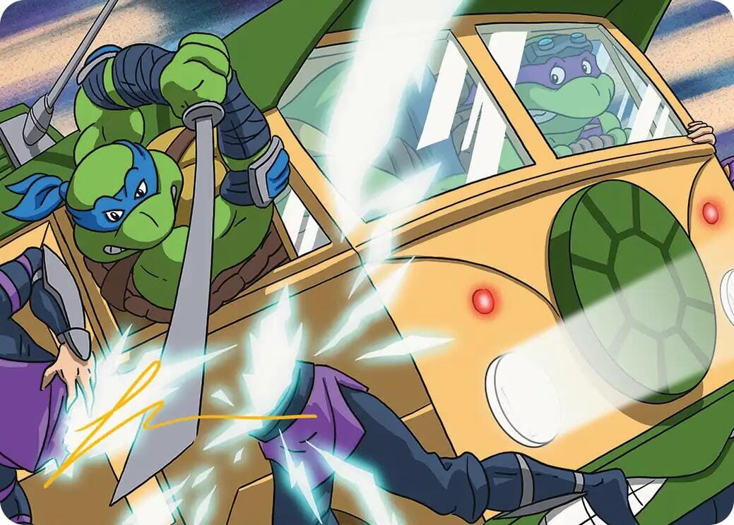 Don & Leo, Problem Solvers Art Card (Gold-Stamped Signature) [Teenage Mutant Ninja Turtles Art Series] MTG Single Magic: The Gathering  | Multizone: Comics And Games