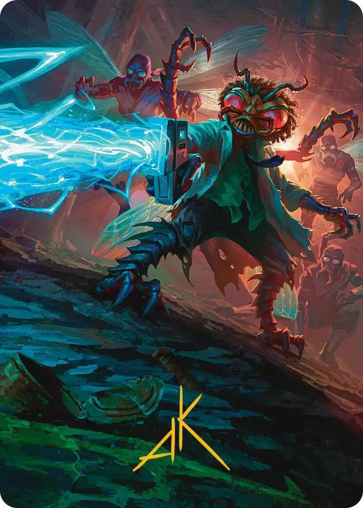 Baxter, Exzzperimental Zzientist Art Card (Gold-Stamped Signature) [Teenage Mutant Ninja Turtles Art Series] MTG Single Magic: The Gathering  | Multizone: Comics And Games