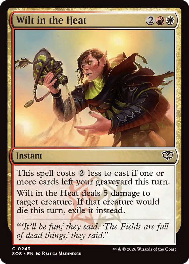 Wilt in the Heat [Secrets of Strixhaven] MTG Single Magic: The Gathering  | Multizone: Comics And Games