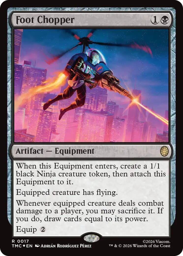 Foot Chopper (Surge Foil) [Teenage Mutant Ninja Turtles Commander] MTG Single Magic: The Gathering  | Multizone: Comics And Games