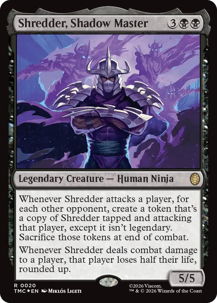 Shredder, Shadow Master (Surge Foil) [Teenage Mutant Ninja Turtles Commander] MTG Single Magic: The Gathering  | Multizone: Comics And Games