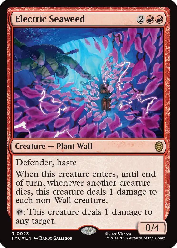 Electric Seaweed (Surge Foil) [Teenage Mutant Ninja Turtles Commander] MTG Single Magic: The Gathering  | Multizone: Comics And Games
