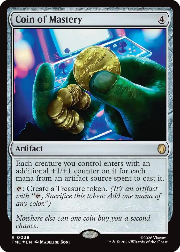 Coin of Mastery (Surge Foil) [Teenage Mutant Ninja Turtles Commander] MTG Single Magic: The Gathering  | Multizone: Comics And Games