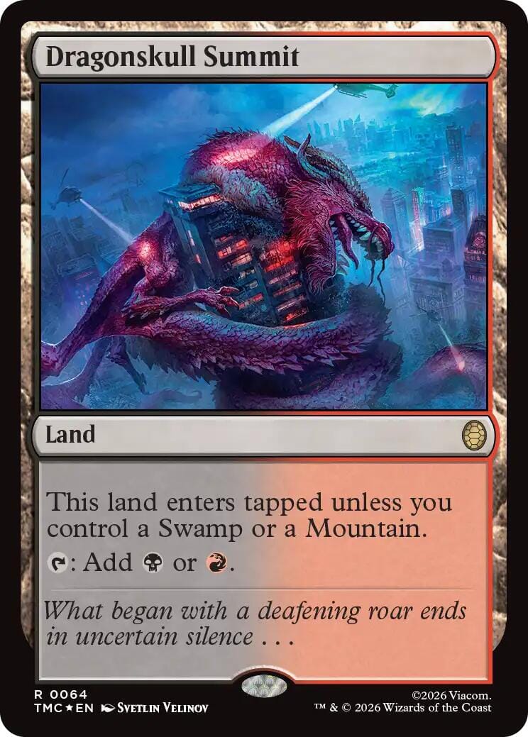 Dragonskull Summit (Surge Foil) [Teenage Mutant Ninja Turtles Commander] MTG Single Magic: The Gathering  | Multizone: Comics And Games