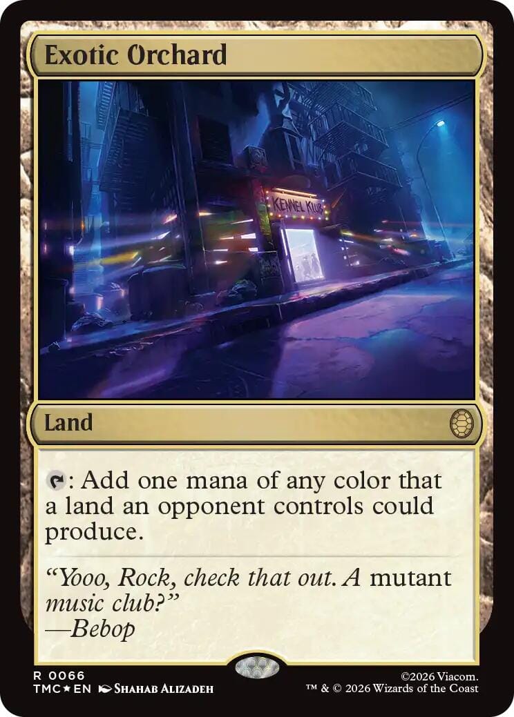 Exotic Orchard (Surge Foil) [Teenage Mutant Ninja Turtles Commander] MTG Single Magic: The Gathering  | Multizone: Comics And Games