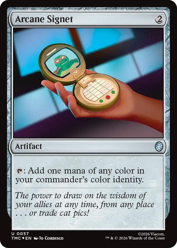 Arcane Signet (Surge Foil) [Teenage Mutant Ninja Turtles Commander] MTG Single Magic: The Gathering  | Multizone: Comics And Games