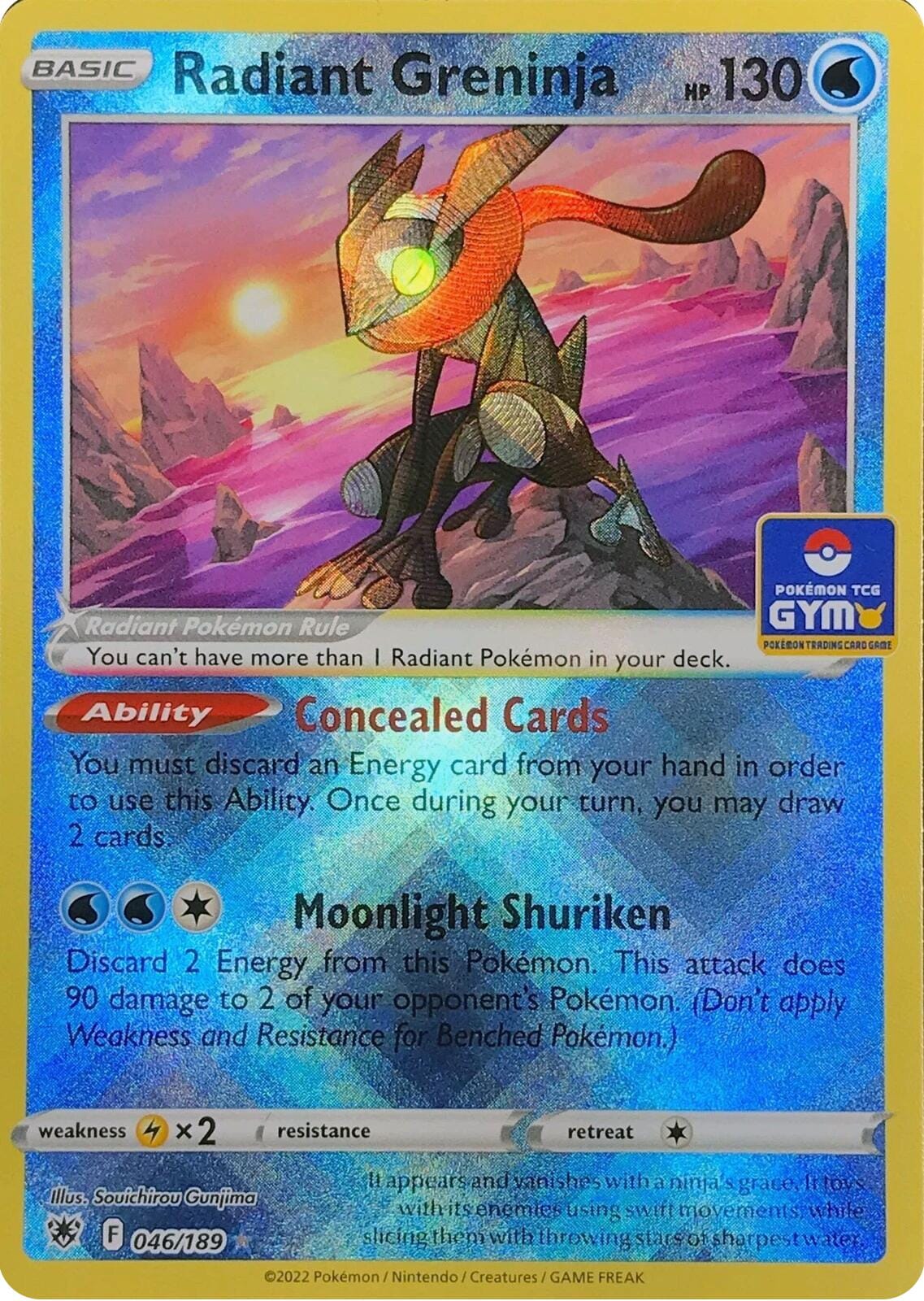 Radiant Greninja (046/189) [League & Championship Cards] Pokemon Single Pokémon  | Multizone: Comics And Games