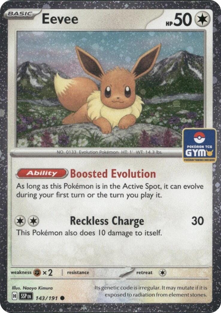 Eevee (143/191) (Southeast Asia Exclusive) [League & Championship Cards] Pokemon Single Pokémon  | Multizone: Comics And Games