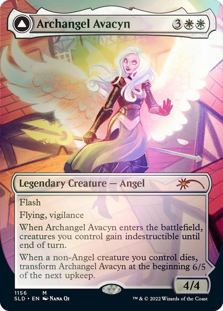 Archangel Avacyn // Avacyn, the Purifier (Borderless) [Secret Lair: From Cute to Brute] MTG Single Magic: The Gathering  | Multizone: Comics And Games