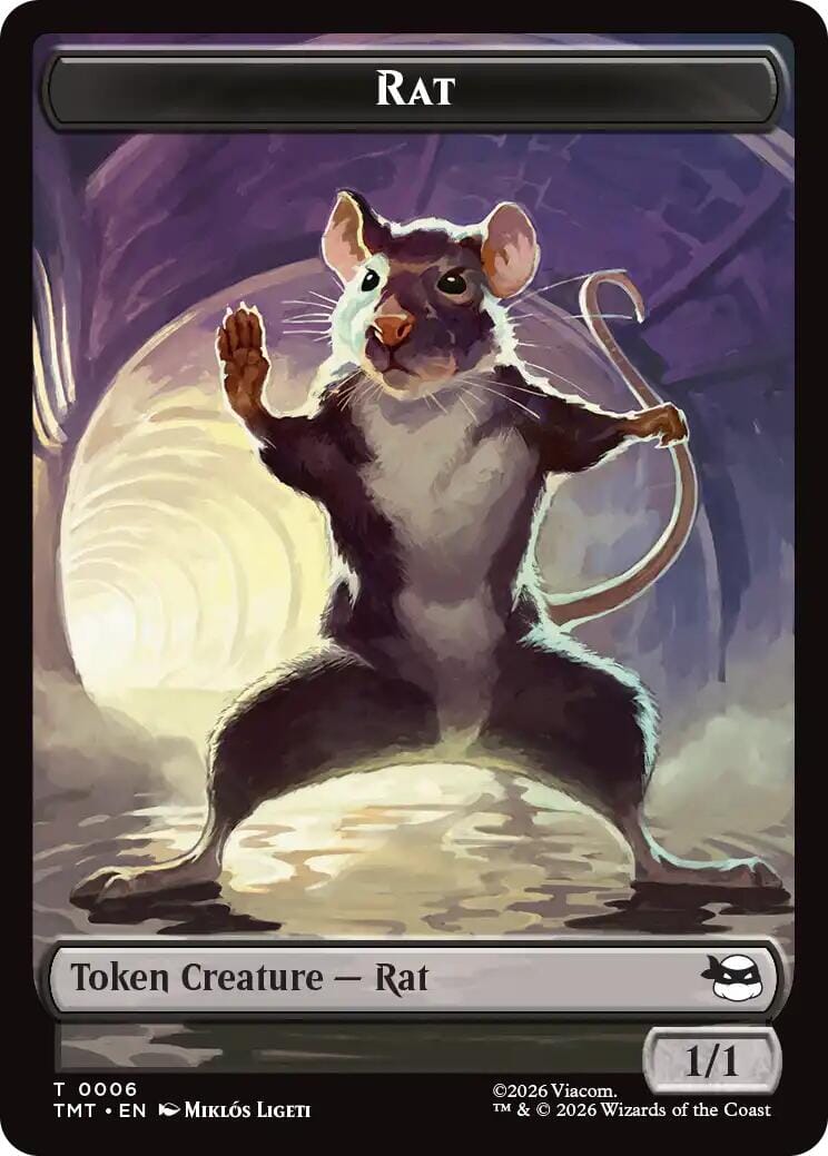 Clue // Rat Double-Sided Token [Teenage Mutant Ninja Turtles Commander Tokens] MTG Single Magic: The Gathering  | Multizone: Comics And Games