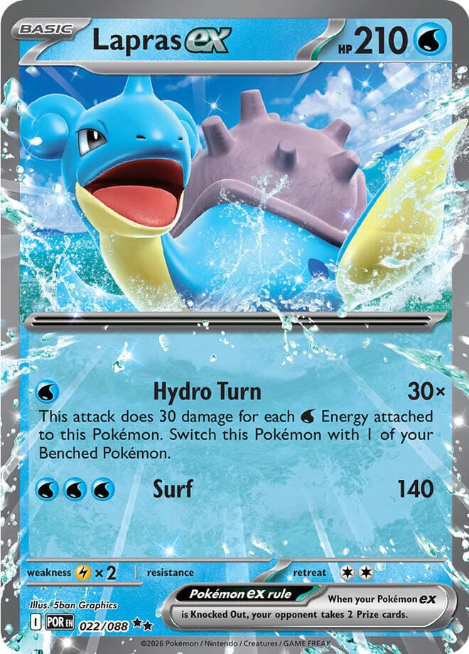 Lapras ex (022/088) [Mega Evolution: Perfect Order] Pokemon Single Pokémon  | Multizone: Comics And Games