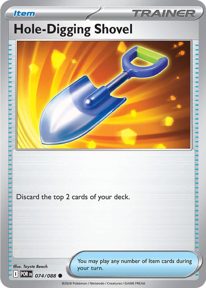 Hole-Digging Shovel (074/088) [Mega Evolution: Perfect Order] Pokemon Single Pokémon  | Multizone: Comics And Games