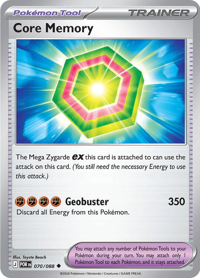 Core Memory (070/088) [Mega Evolution: Perfect Order] Pokemon Single Pokémon  | Multizone: Comics And Games