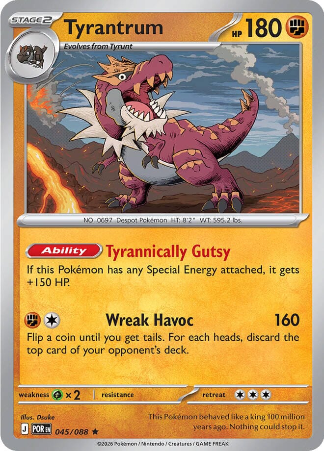 Tyrantrum (045/088) [Mega Evolution: Perfect Order] Pokemon Single Pokémon  | Multizone: Comics And Games