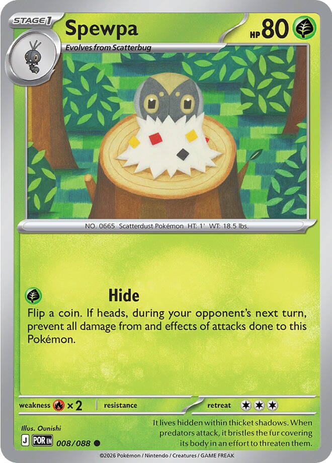 Spewpa (008/088) [Mega Evolution: Perfect Order] Pokemon Single Pokémon  | Multizone: Comics And Games