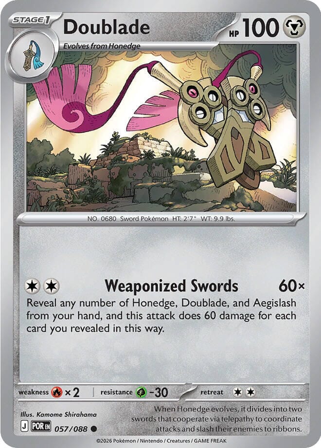 Doublade (057/088) [Mega Evolution: Perfect Order] Pokemon Single Pokémon  | Multizone: Comics And Games