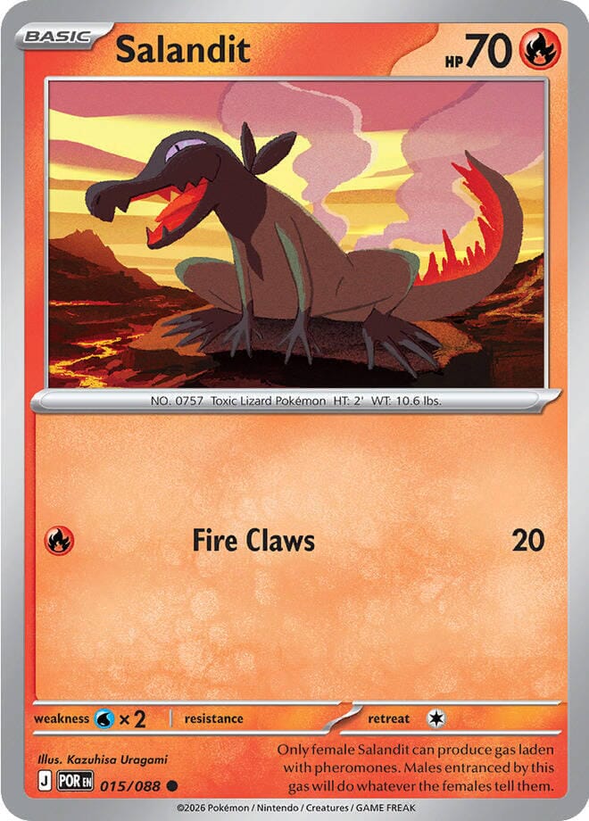 Salandit (015/088) [Mega Evolution: Perfect Order] Pokemon Single Pokémon  | Multizone: Comics And Games