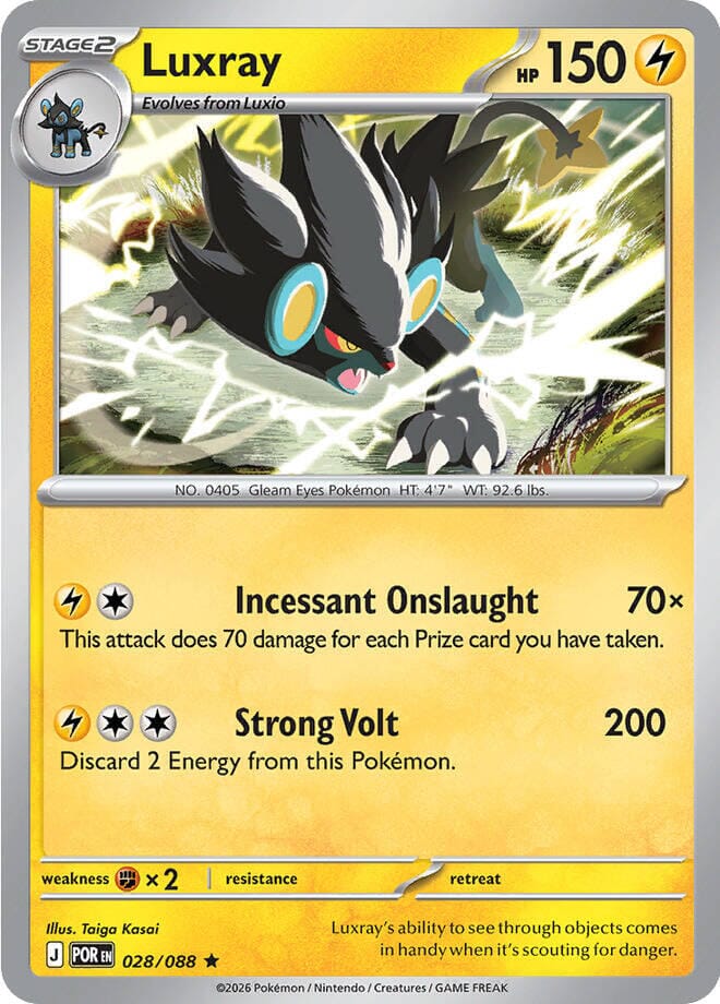 Luxray (028/088) [Mega Evolution: Perfect Order] Pokemon Single Pokémon  | Multizone: Comics And Games