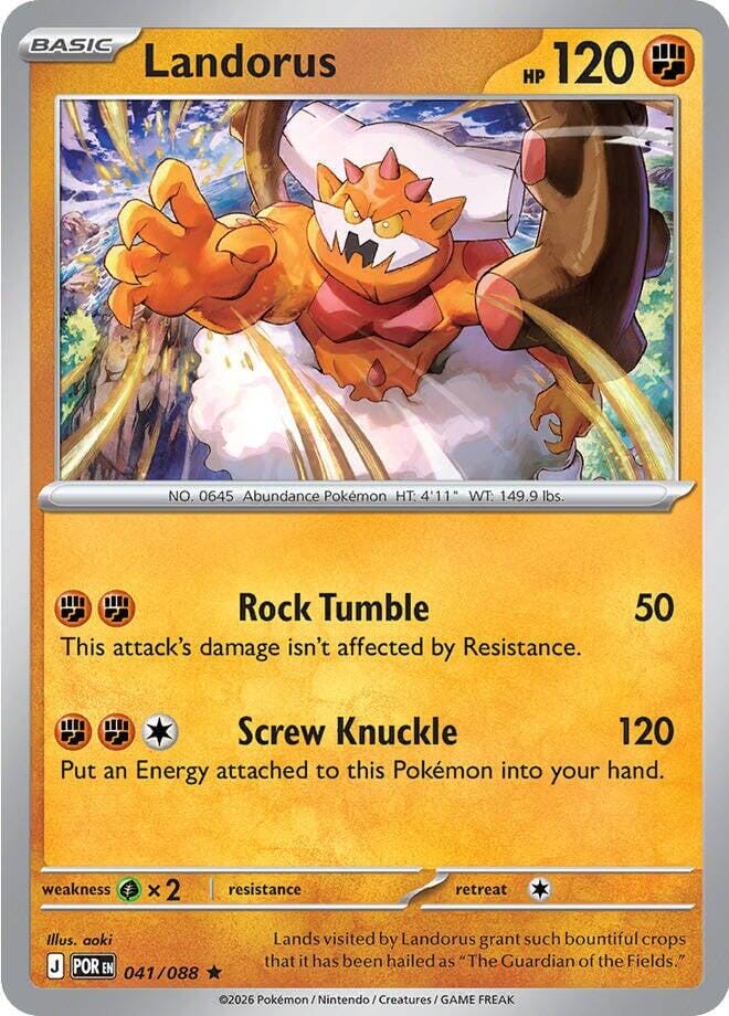 Landorus (041/088) [Mega Evolution: Perfect Order] Pokemon Single Pokémon  | Multizone: Comics And Games