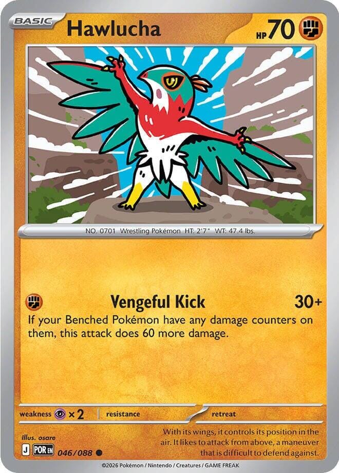 Hawlucha (046/088) [Mega Evolution: Perfect Order] Pokemon Single Pokémon  | Multizone: Comics And Games