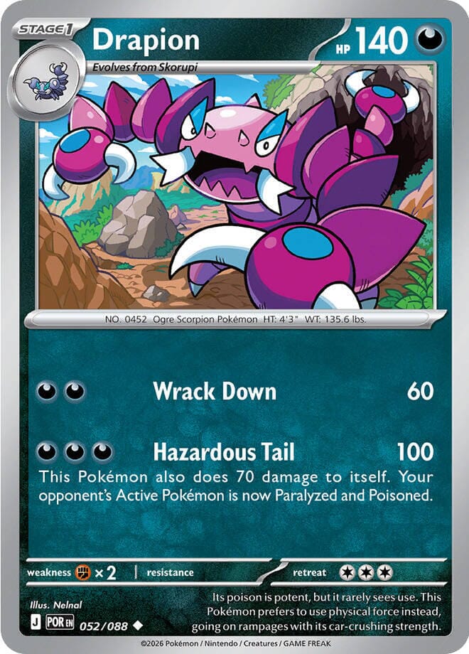 Drapion (052/088) [Mega Evolution: Perfect Order] Pokemon Single Pokémon  | Multizone: Comics And Games