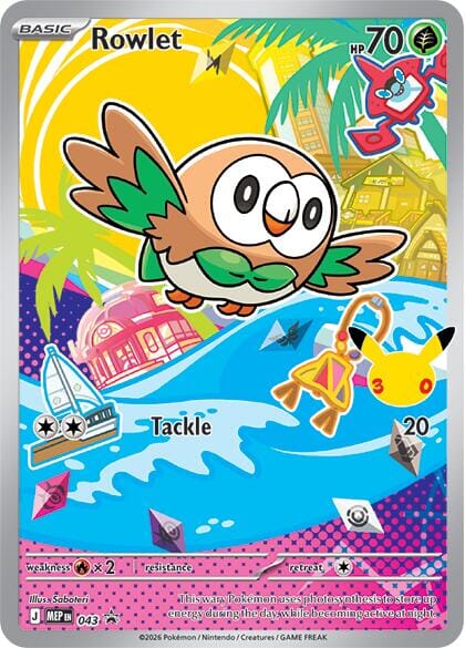 Rowlet (043) [Mega Evolution Promo] Pokemon Single Pokémon  | Multizone: Comics And Games