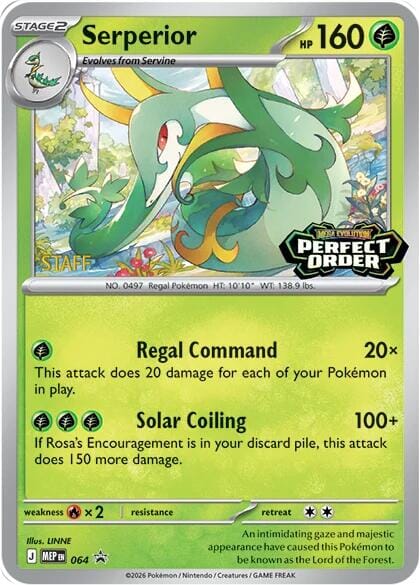 Serperior (064) [Staff] [Mega Evolution Promo] Pokemon Single Pokémon  | Multizone: Comics And Games