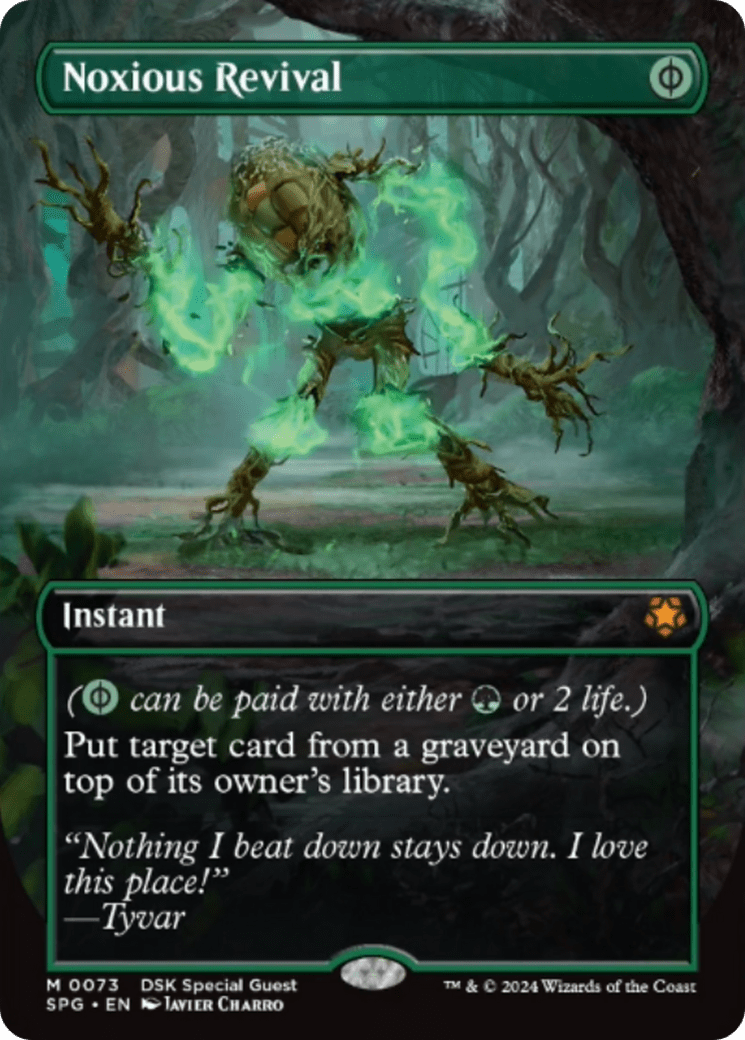 Noxious Revival (Borderless) [Duskmourn: House of Horror Special Guests] MTG Single Magic: The Gathering  | Multizone: Comics And Games