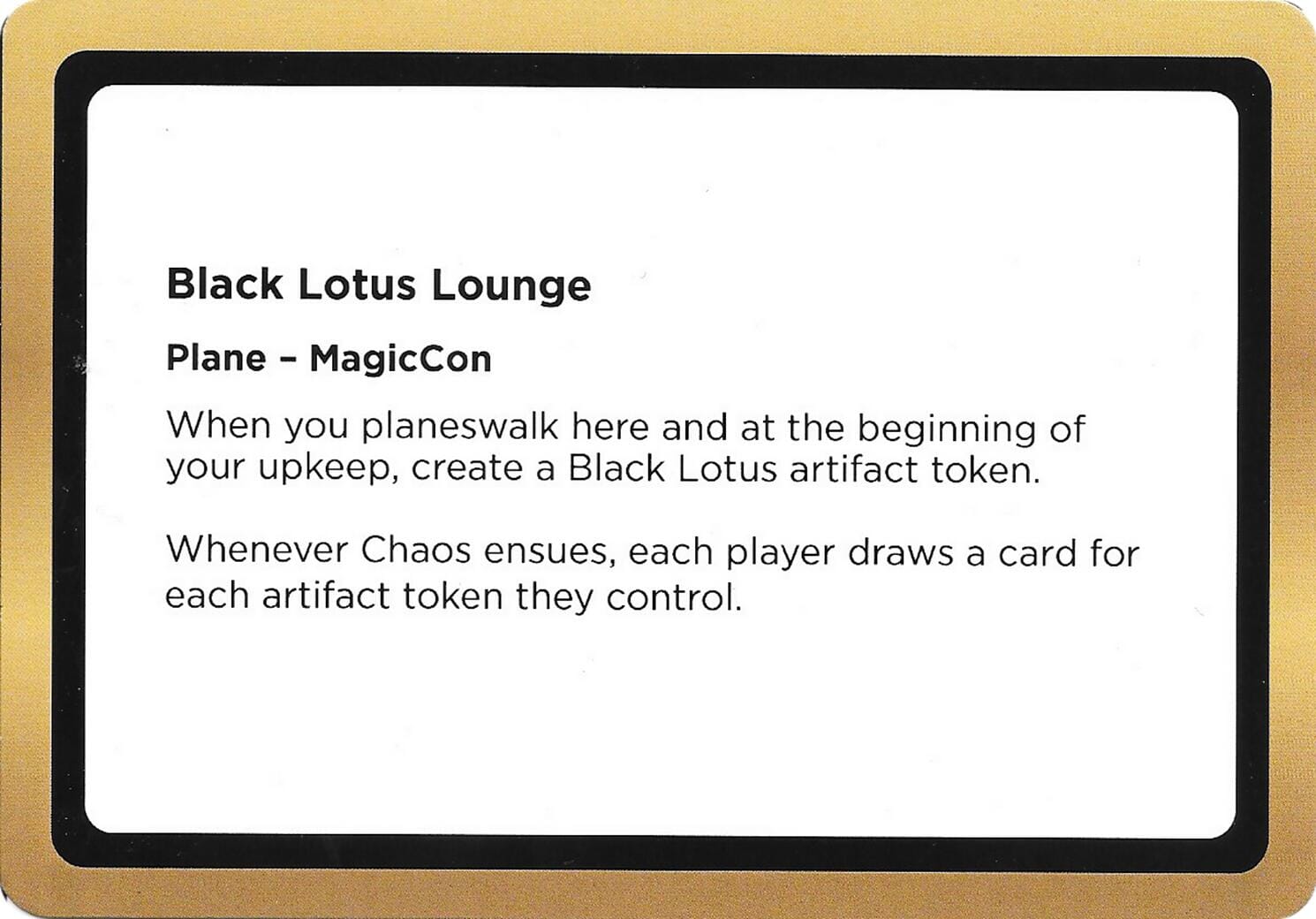 Black Lotus Lounge (Black Lotus Unknown Planechase) [Oversize Cards] MTG Single Magic: The Gathering  | Multizone: Comics And Games