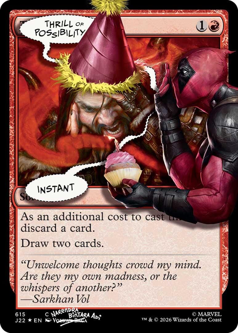 Thrill of Possibility (615) (Pool Party Foil) [Secret Lair Drop Series] MTG Single Magic: The Gathering  | Multizone: Comics And Games