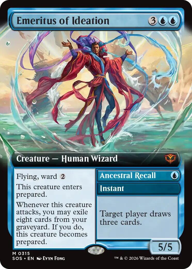 Emeritus of Ideation (Extended Art) [Secrets of Strixhaven] MTG Single Magic: The Gathering  | Multizone: Comics And Games