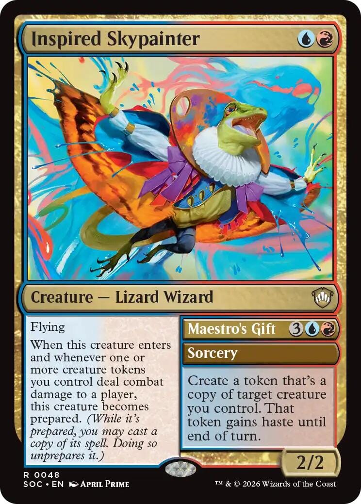 Inspired Skypainter [Secrets of Strixhaven Commander] MTG Single Magic: The Gathering  | Multizone: Comics And Games