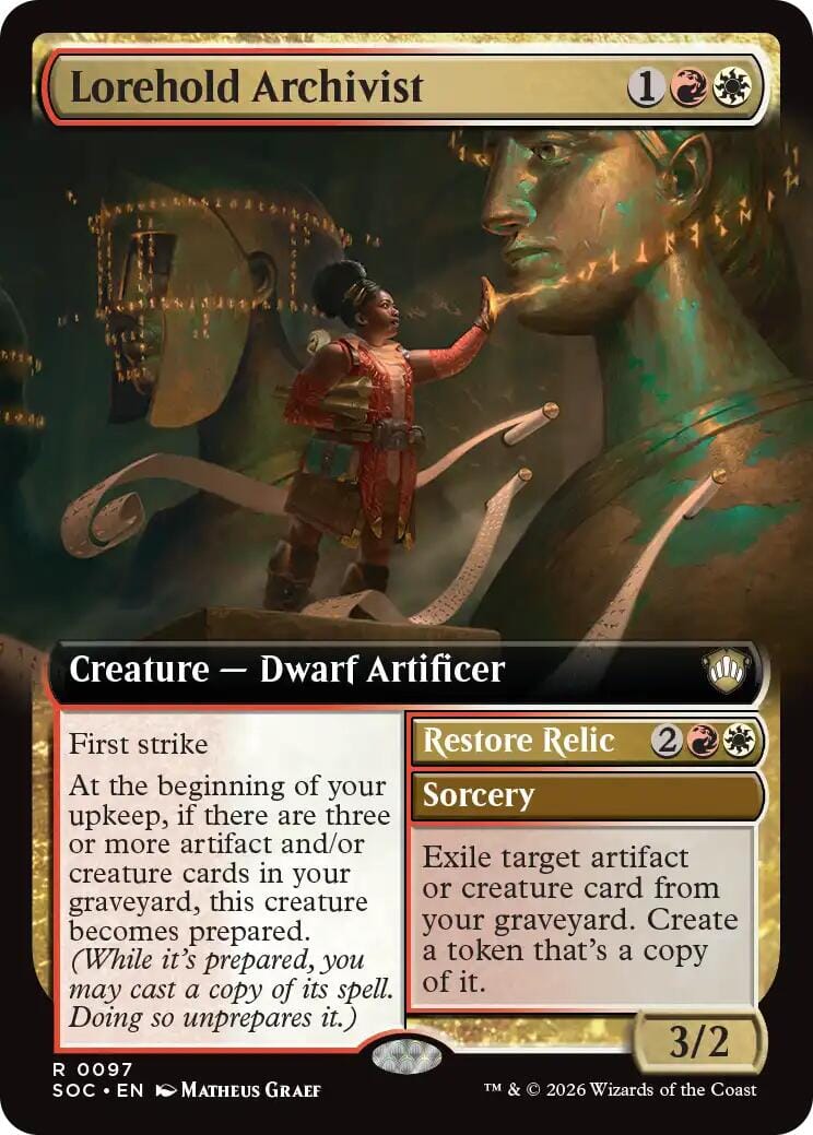 Lorehold Archivist (Extended Art) [Secrets of Strixhaven Commander] MTG Single Magic: The Gathering  | Multizone: Comics And Games