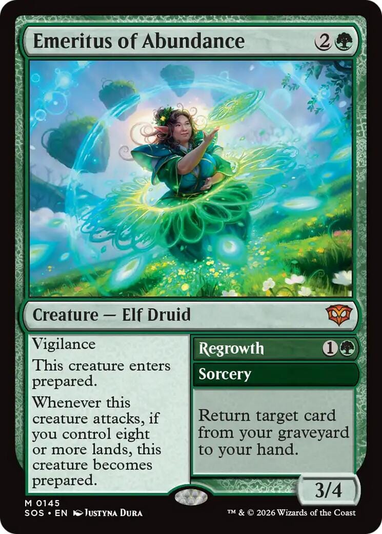 Emeritus of Abundance [Secrets of Strixhaven] MTG Single Magic: The Gathering  | Multizone: Comics And Games