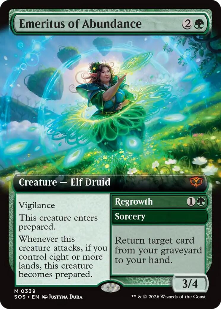 Emeritus of Abundance (Extended Art) [Secrets of Strixhaven] MTG Single Magic: The Gathering  | Multizone: Comics And Games