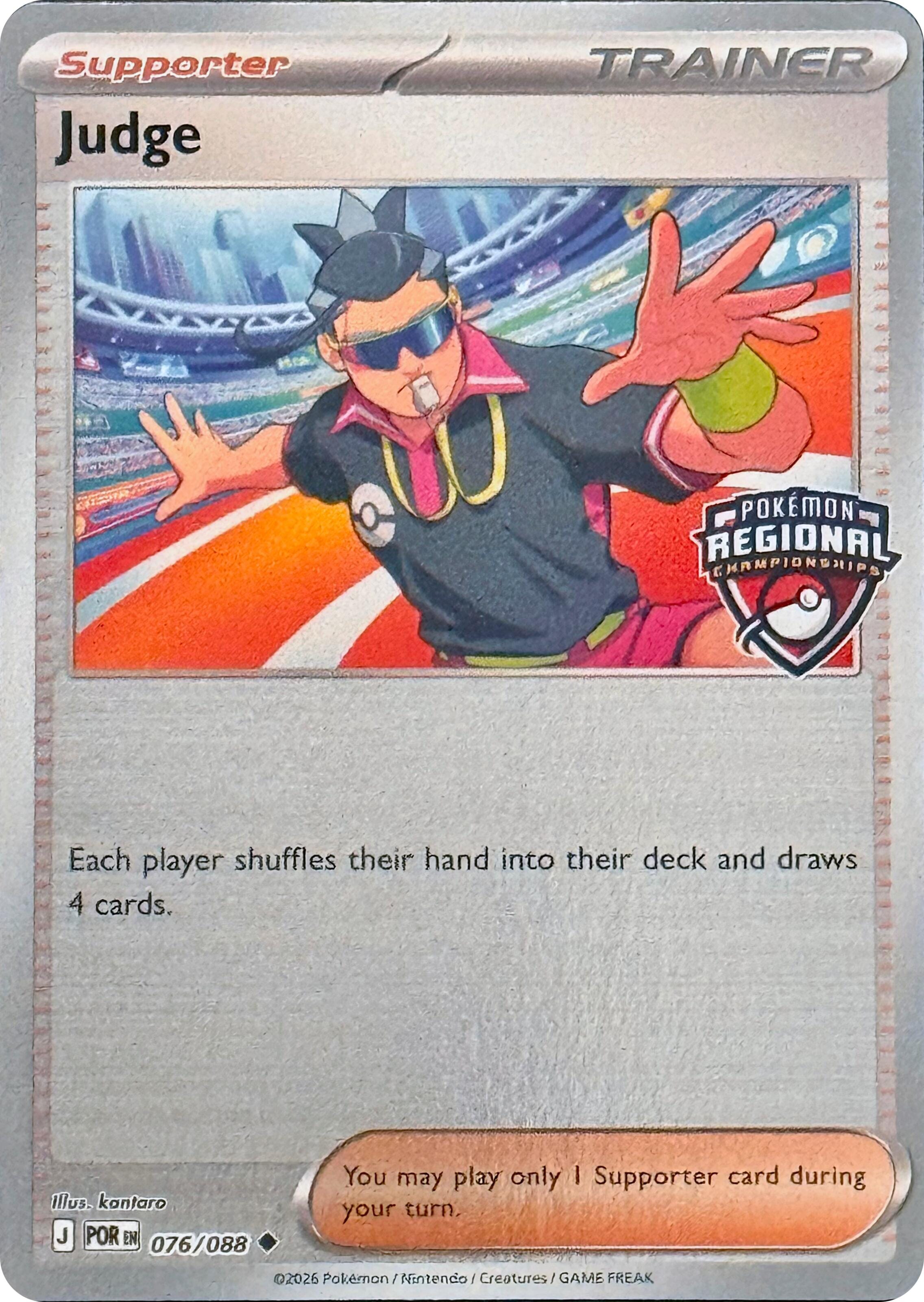 Judge (076/088) (Regional Championships) [League & Championship Cards] Pokemon Single Pokémon  | Multizone: Comics And Games