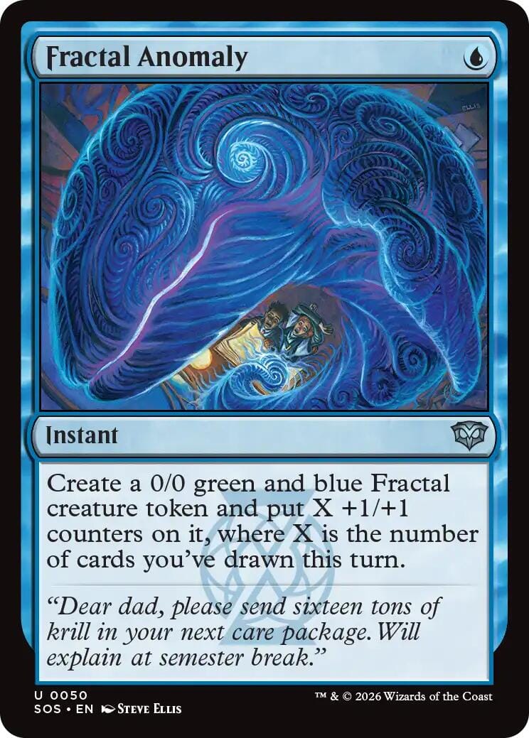 Fractal Anomaly [Secrets of Strixhaven] MTG Single Magic: The Gathering  | Multizone: Comics And Games