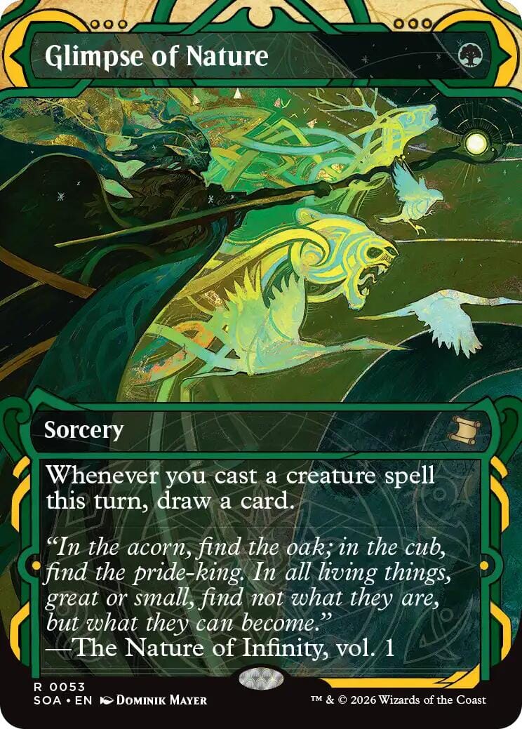 Glimpse of Nature [Secrets of Strixhaven: Mystical Archive] MTG Single Magic: The Gathering  | Multizone: Comics And Games