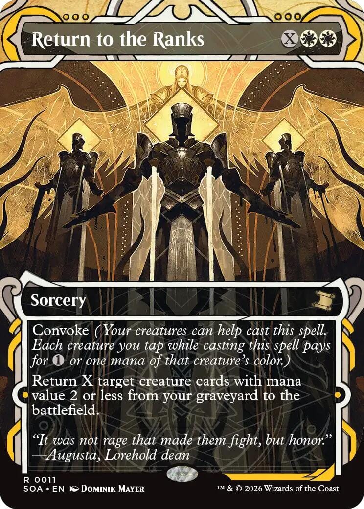 Return to the Ranks [Secrets of Strixhaven: Mystical Archive] MTG Single Magic: The Gathering  | Multizone: Comics And Games