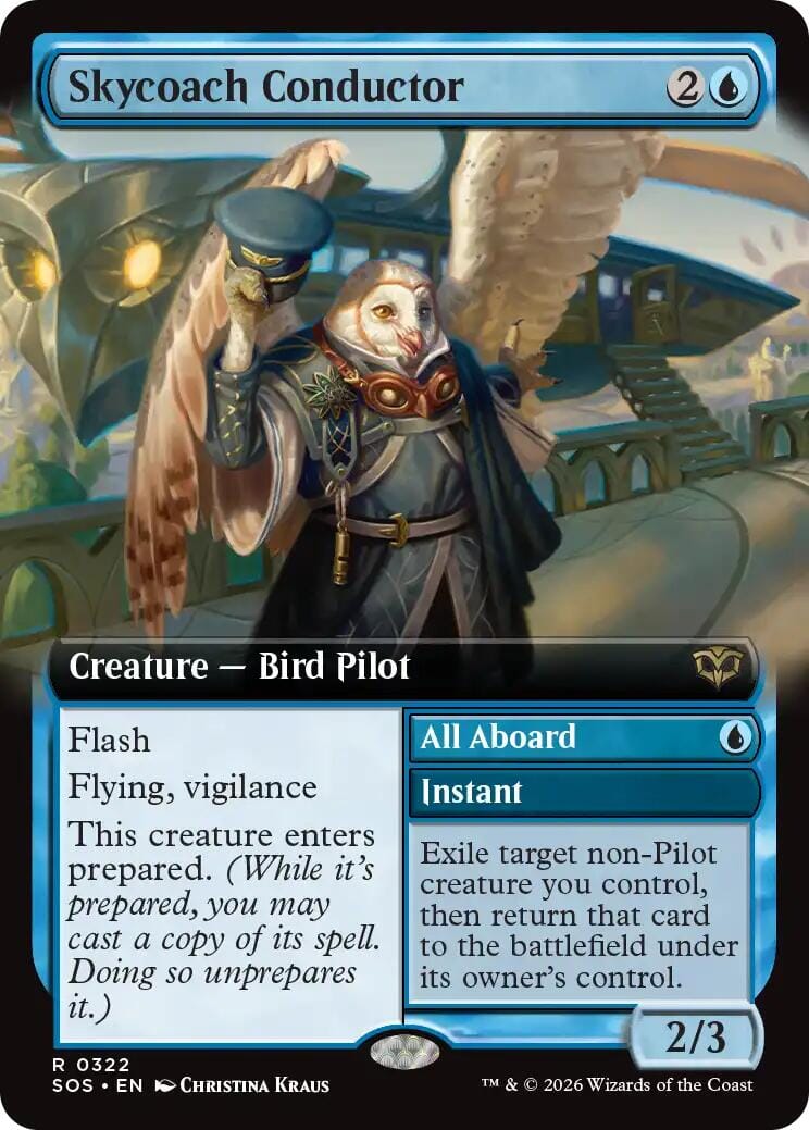 Skycoach Conductor (Extended Art) [Secrets of Strixhaven] MTG Single Magic: The Gathering  | Multizone: Comics And Games