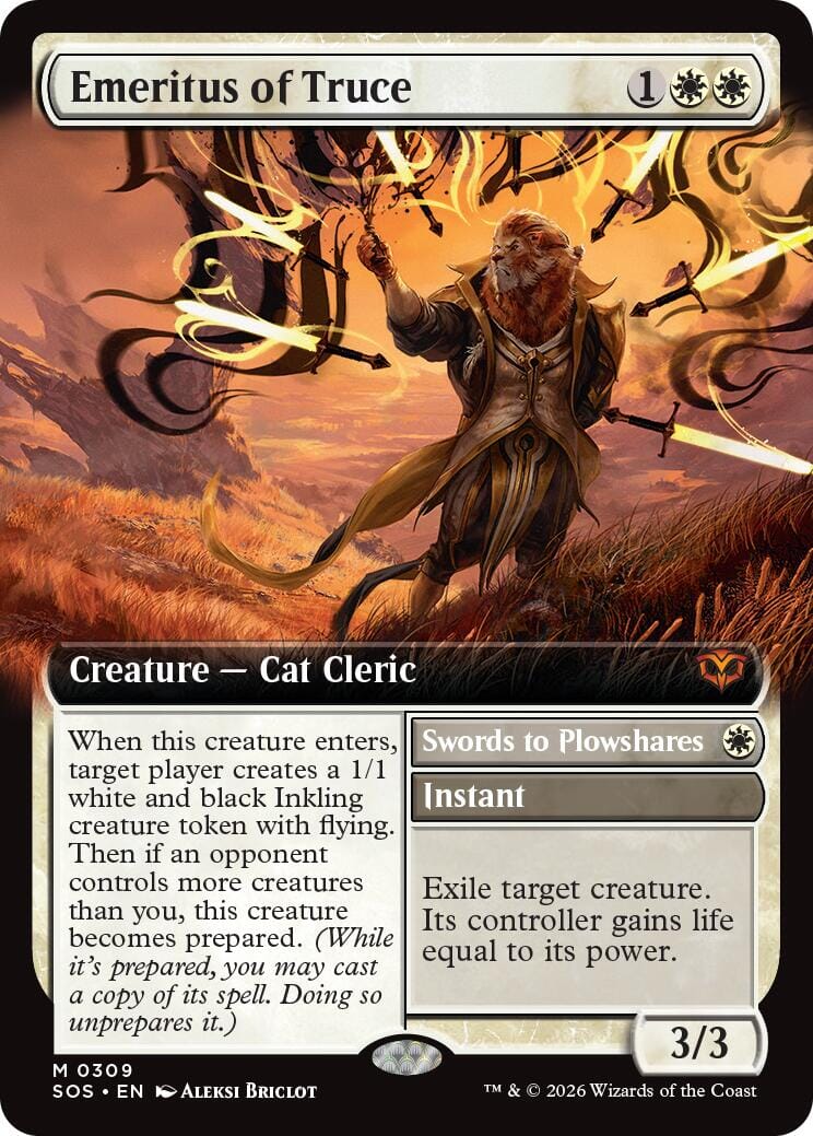 Emeritus of Truce (Extended Art) [Secrets of Strixhaven] MTG Single Magic: The Gathering  | Multizone: Comics And Games