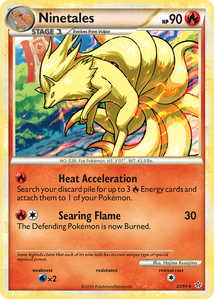 Ninetales (20/95) [HeartGold & SoulSilver: Unleashed] Pokemon Single Pokémon  | Multizone: Comics And Games