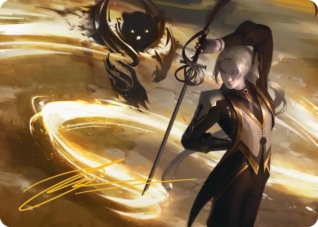 Rapier Wit Art Card (Gold-Stamped Signature) [Secrets of Strixhaven Art Series] MTG Single Magic: The Gathering  | Multizone: Comics And Games