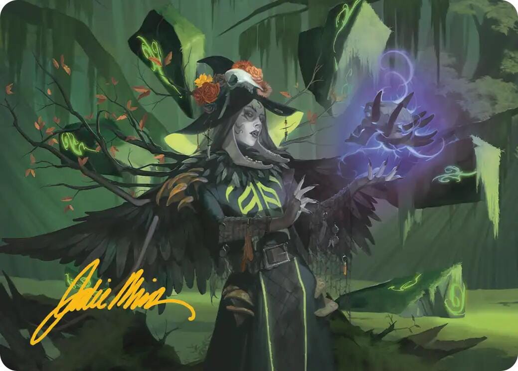 Emeritus of Woe Art Card (Gold-Stamped Signature) [Secrets of Strixhaven Art Series] MTG Single Magic: The Gathering  | Multizone: Comics And Games