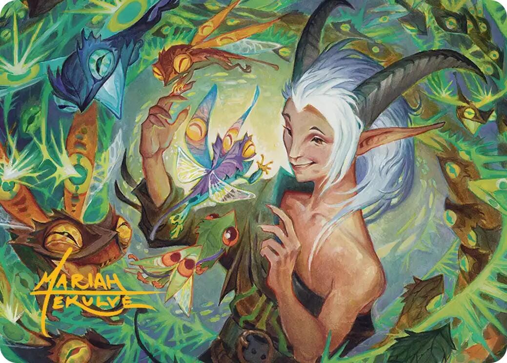 Lumaret's Favor Art Card (Gold-Stamped Signature) [Secrets of Strixhaven Art Series] MTG Single Magic: The Gathering  | Multizone: Comics And Games